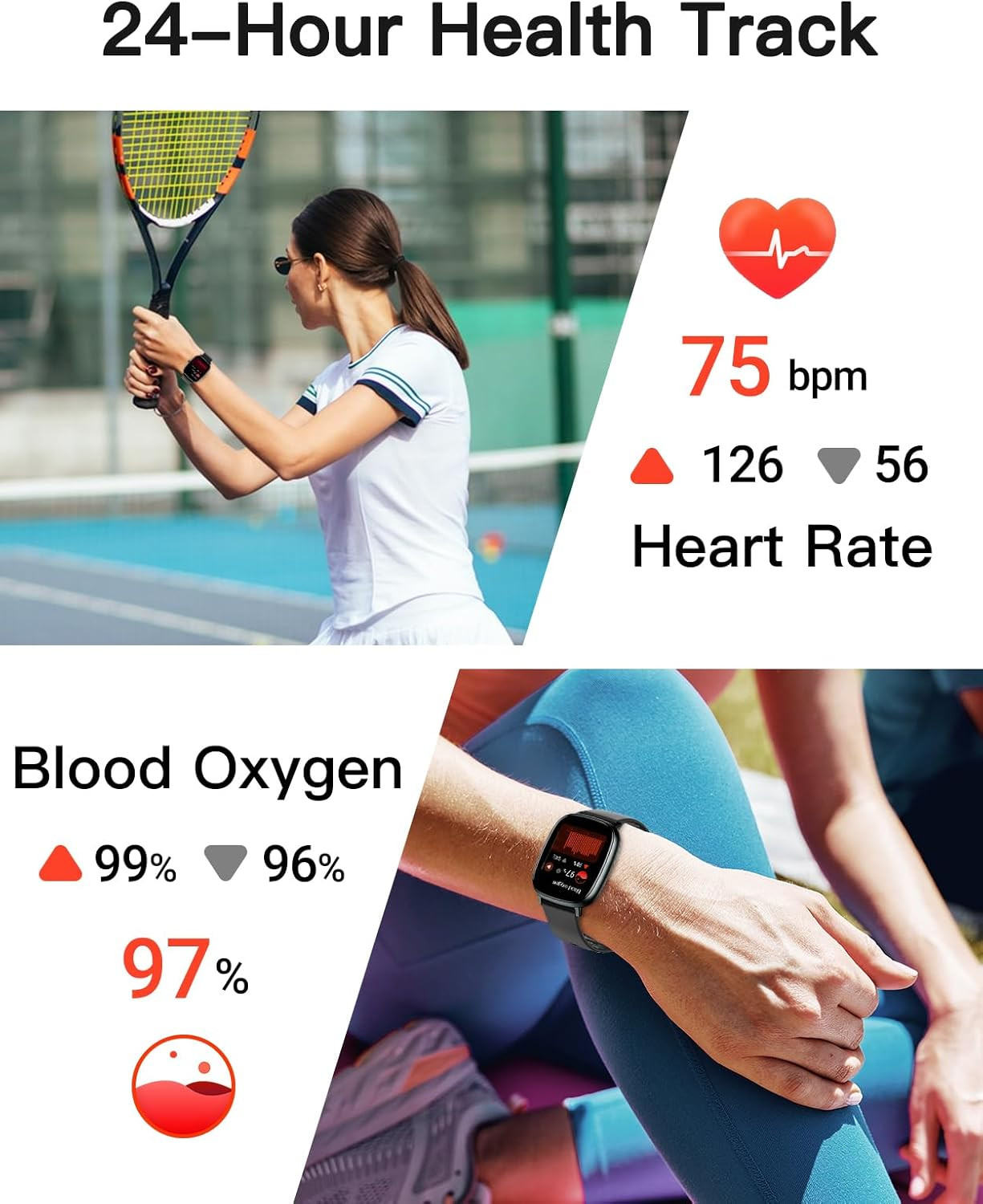 Smart Watches for Men Women with GPS Built-in, Answer/Make Calls, 1.95″ Smartwat