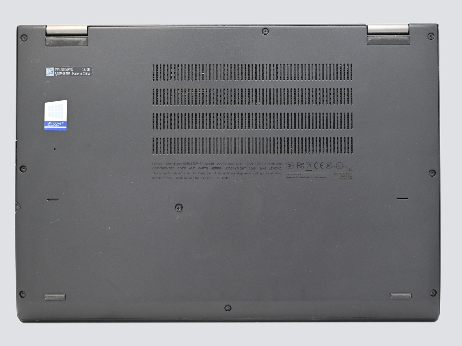 Lenovo Thinkpad Yoga 370 (2-in-1) i5-7200u 2.5GHz 8GB RAM 256GB HD Windows 10 P