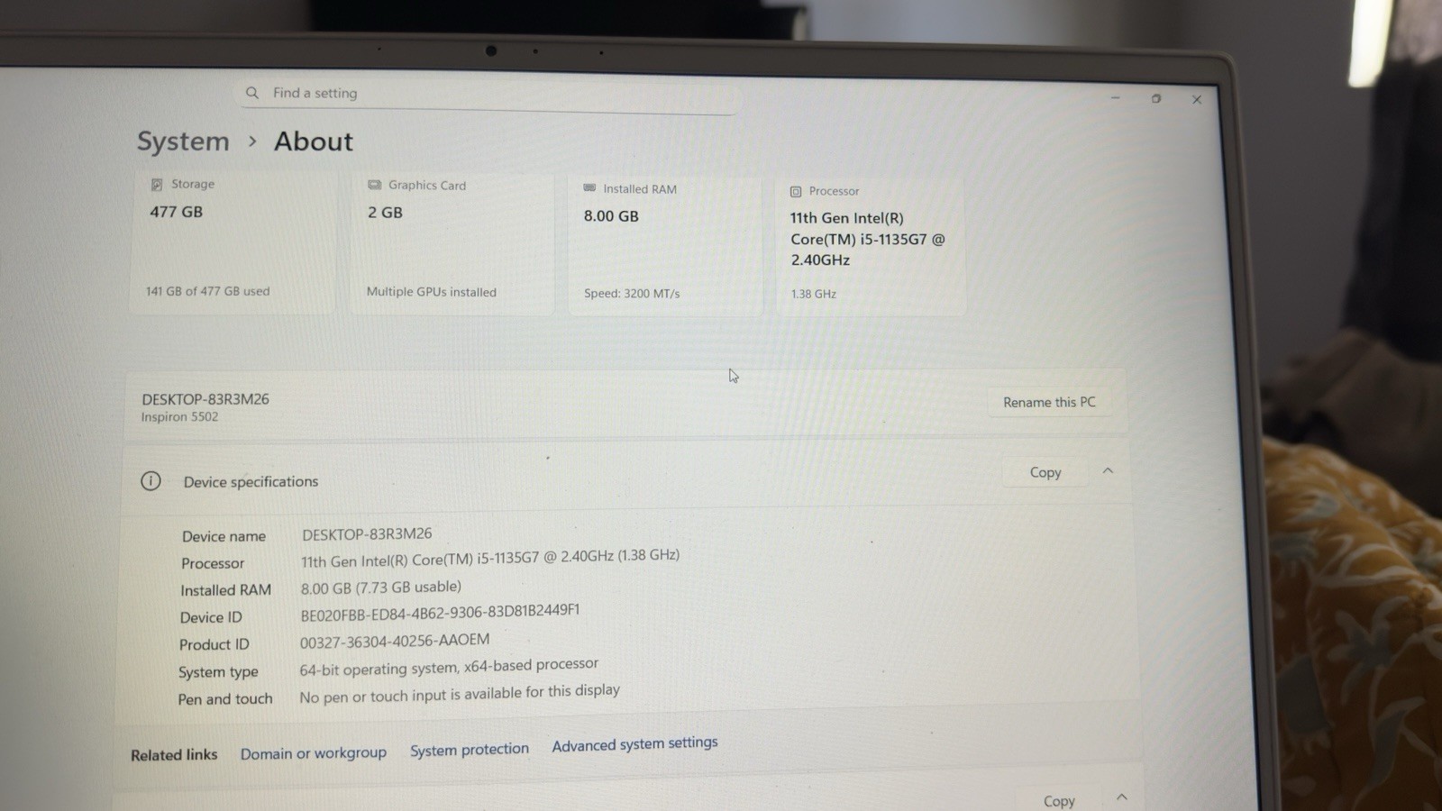 Dell Inspiron 15 5000 Series Laptop 15.6-inch