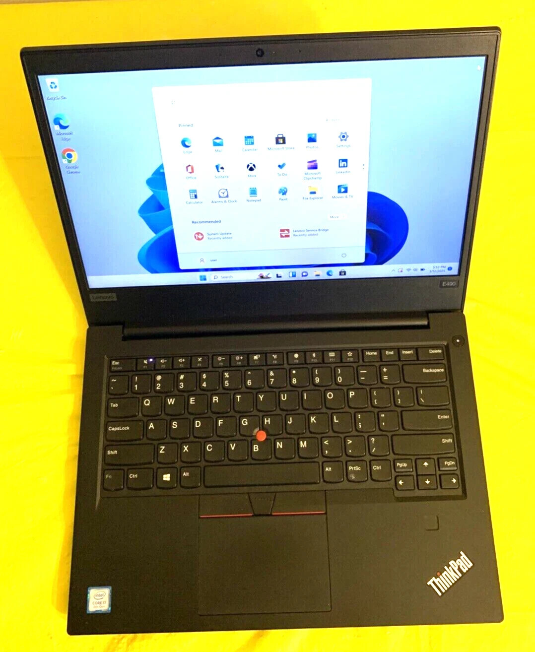 Lenovo ThinkPad E490 Intel Core i5-8265U 16GB Ram 500GB SSD W11P Laptop