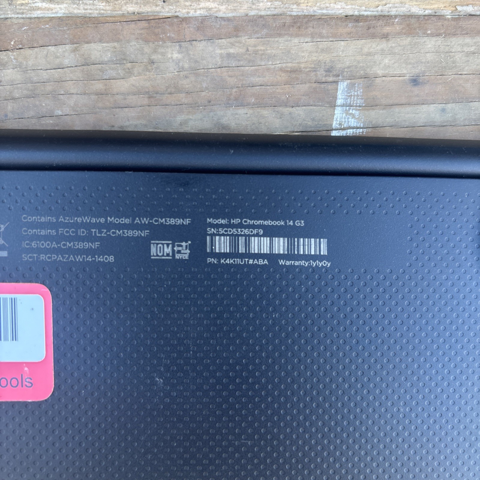 HP Chromebook 14 G3 14″ FOR PARTS OR REPAIR
