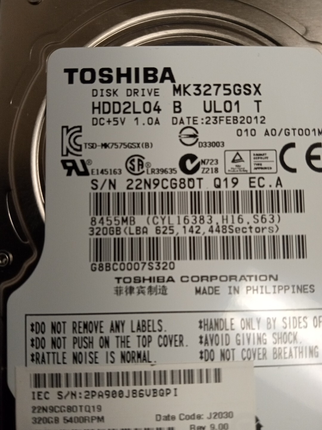 TOSHIBA Satellite 15.6″ C655D-S5511 C655D-S5515 parts only as is