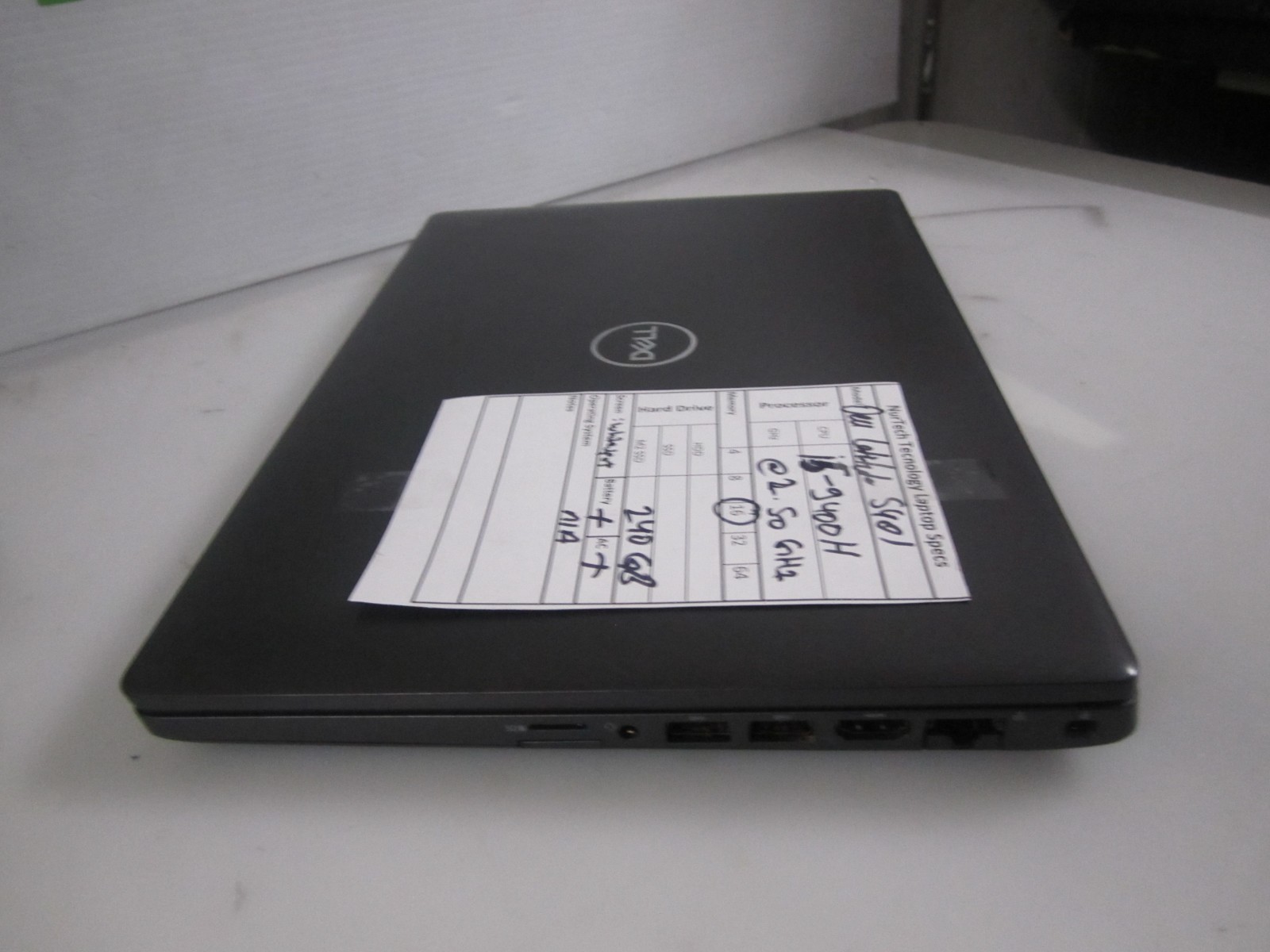 Dell Latitude 5401 14″ i5-9400H 2.5GHz 16GB/240GB m2SSD Laptop +AC NOOS READ_