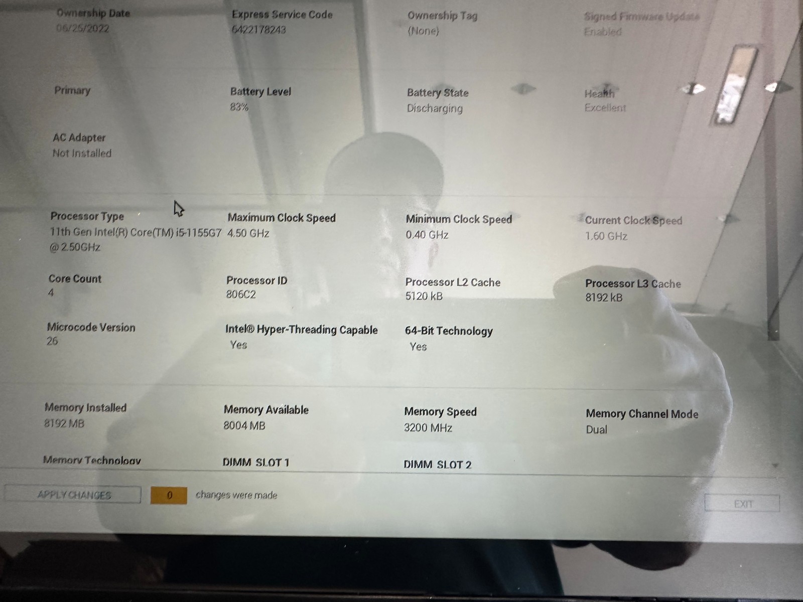 DELL INSPIRON Touch 14 2 IN 1 INTEL CORE i5 11th Gen 8GB RAM NO SSD – READ Desc!