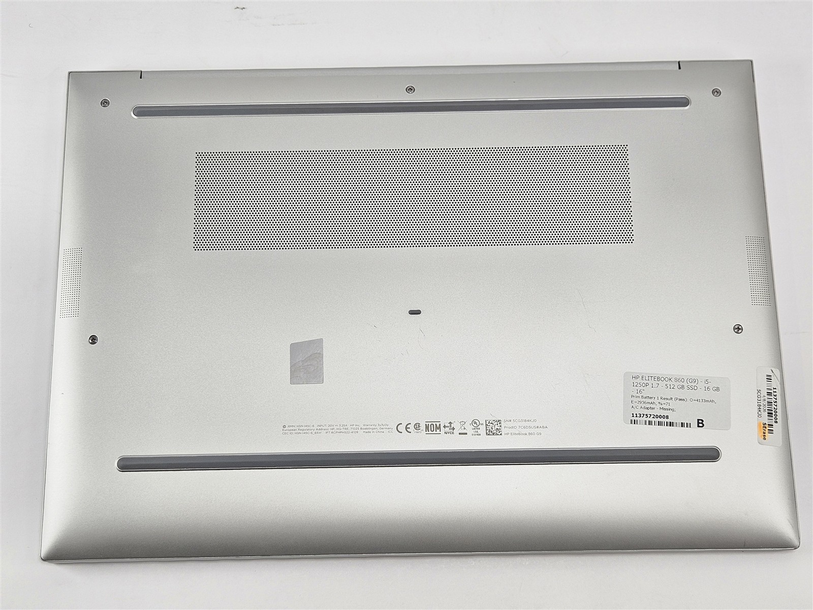 HP 16″ EliteBook 860 G9 i5-1250P 16GB RAM 512GB NVMe Intel Iris Xe