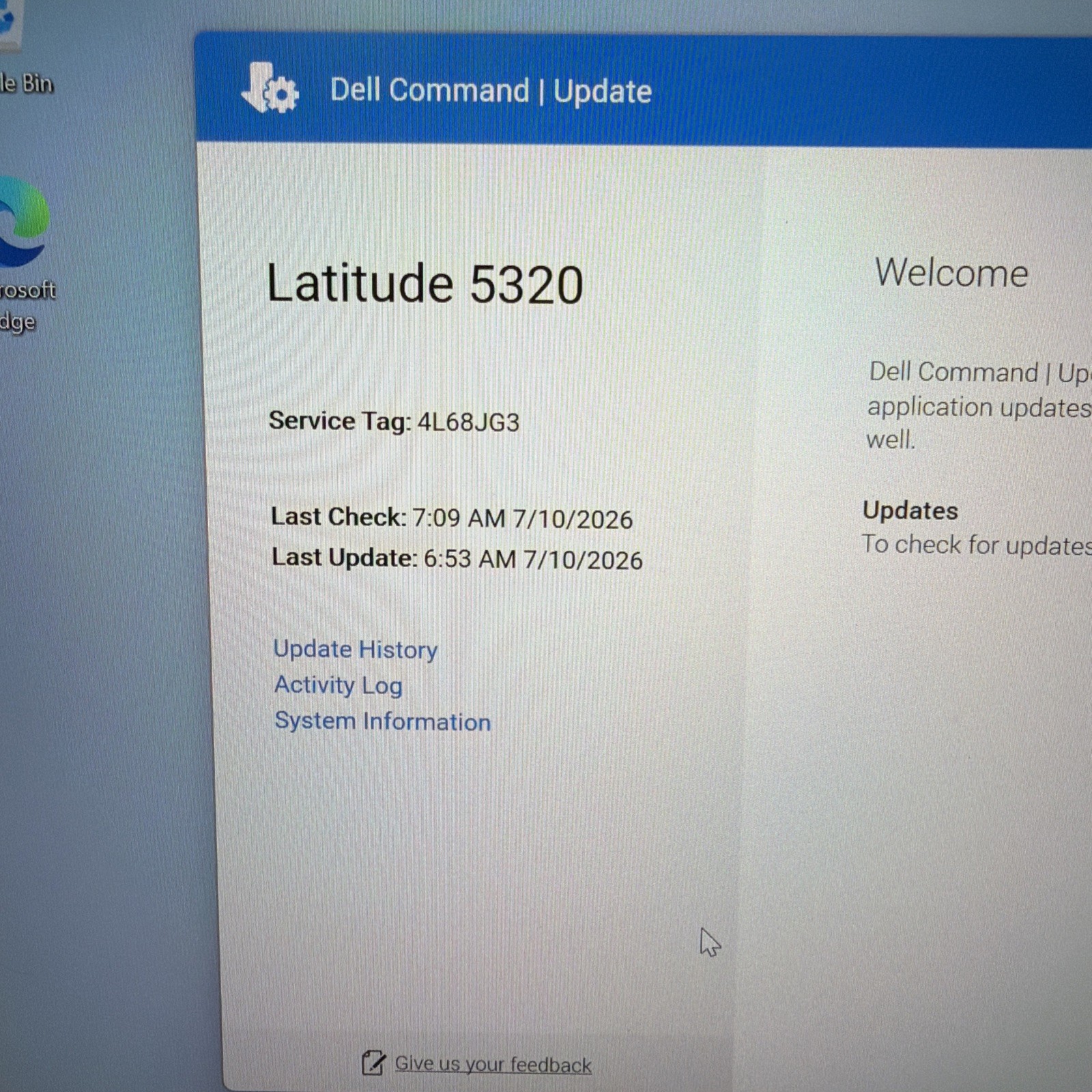 Dell Latitude 5320 13″ i5-1145G7 256GB SSD 16GB RAM 128GB Intel Iris Xe Graphics