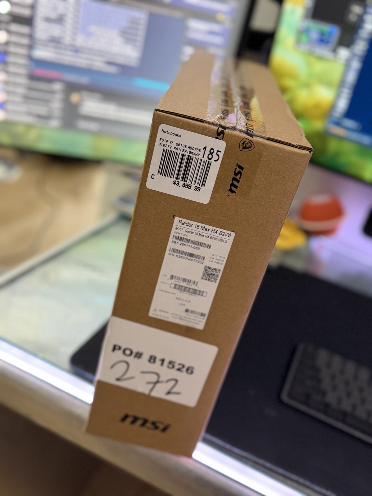 MSI Raider 16 OLED | Ultra 9 290HX | RTX 5080 16GB | 32GB DDR5 | 1TB SSD
