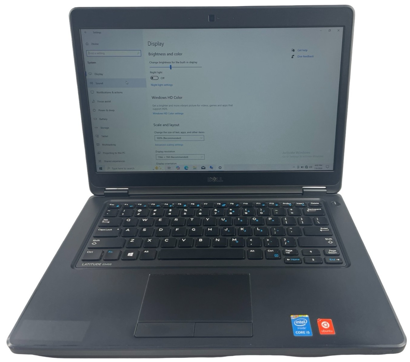 Dell Latitude E5450 Intel i5-5300U@2.30GHz 8GB RAM 128GB SSD Win. 10 Good bttry