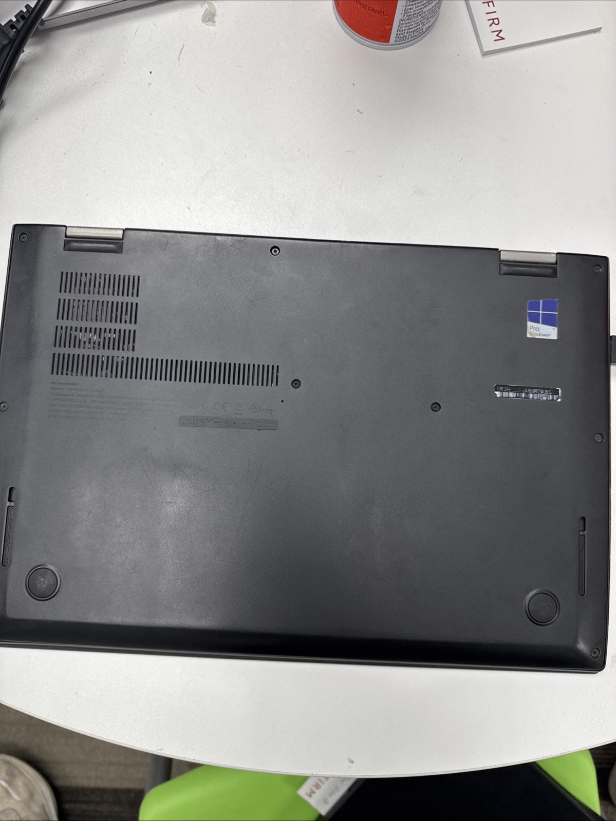lenovo thinkpad x1 carbon 4th gen i7 (boots to bios)