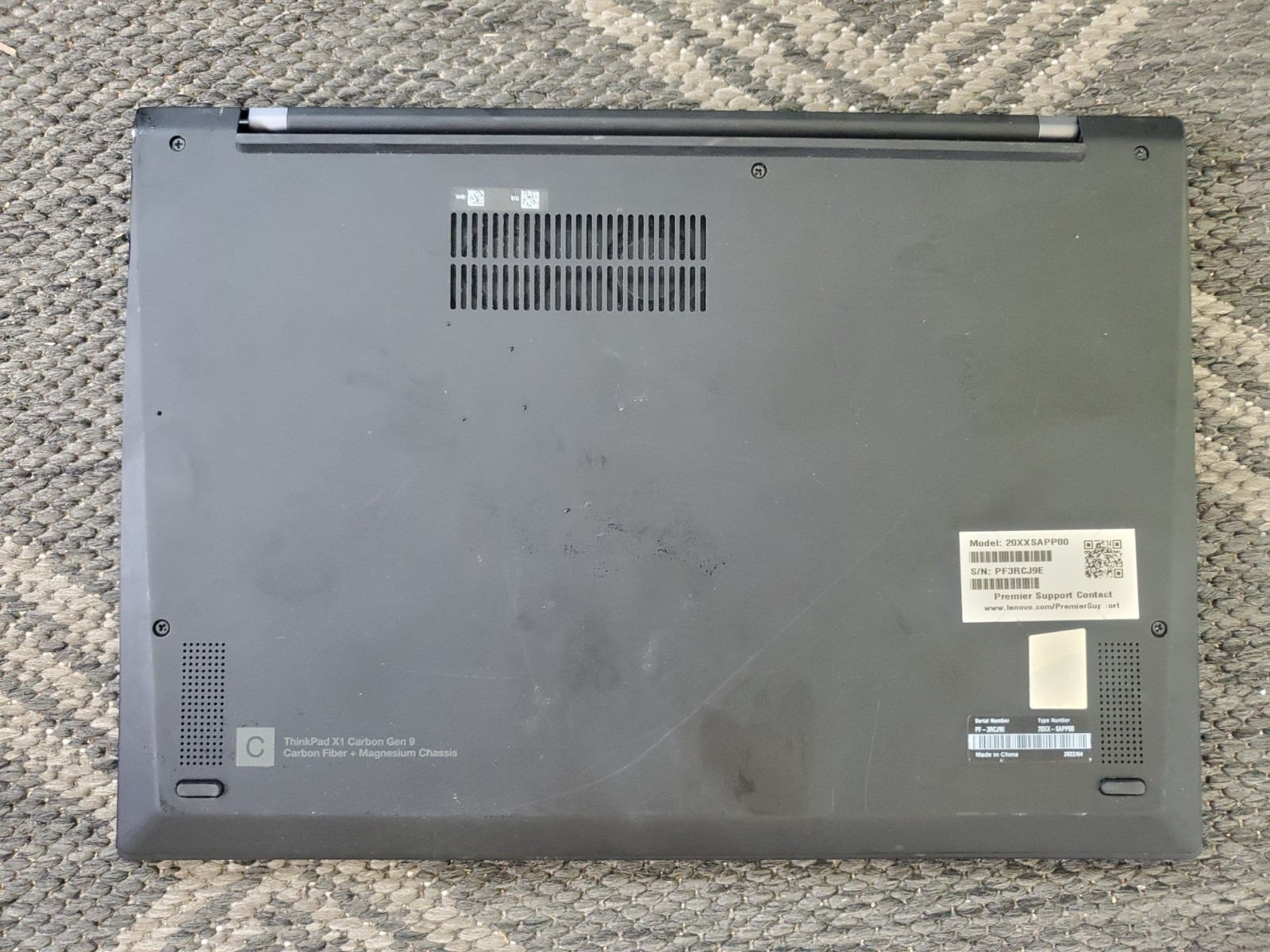 Lenovo X1 Carbon 9th Gen i7-1185G7 16GB RAM NO SSD DAMAGED BOARD PARTS/REPAIR