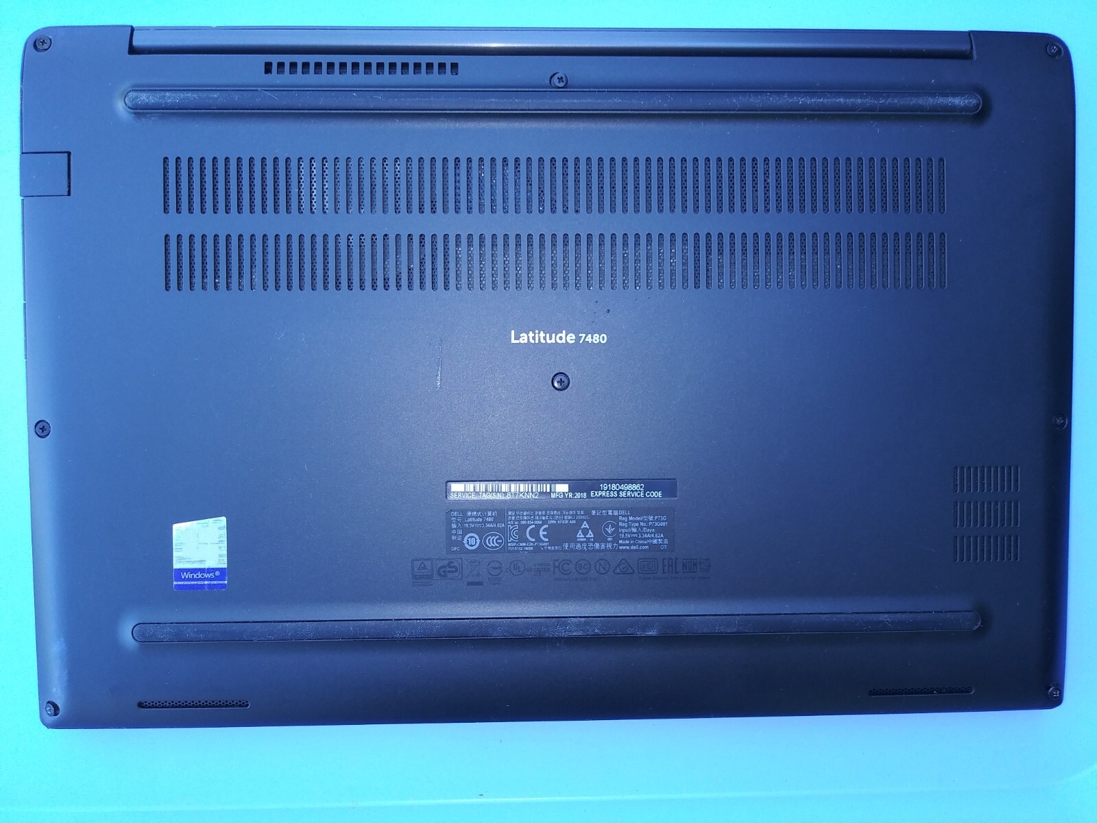Dell Latitude 7480 2.8GHz i7-7600u 8GB 128GB SSD Win 10 Pro