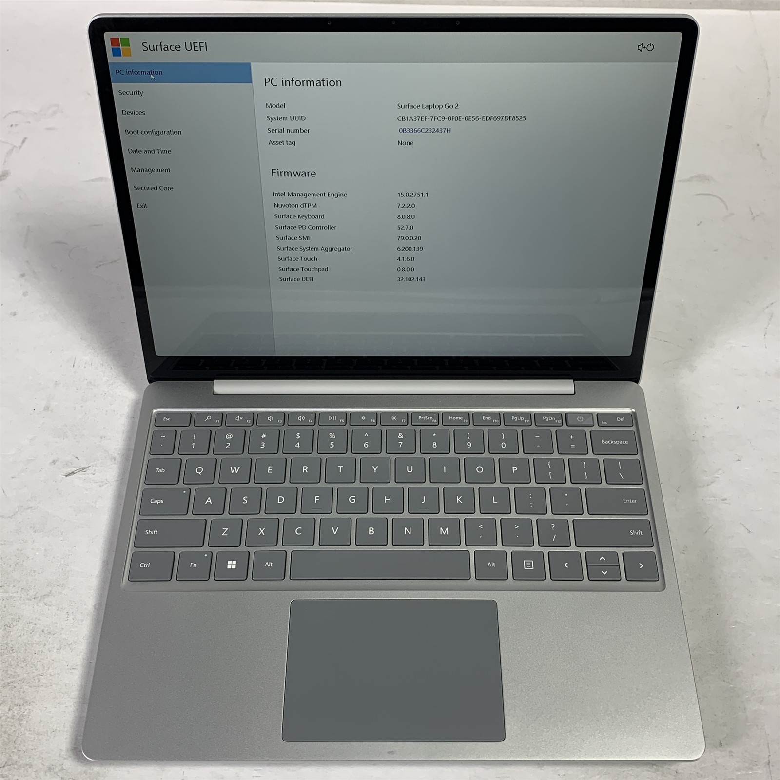 Microsoft Surface Laptop Go 2 12.4″ i5-1135G7 2.4GHz 16GB 256GB NVMe SSD – Win11