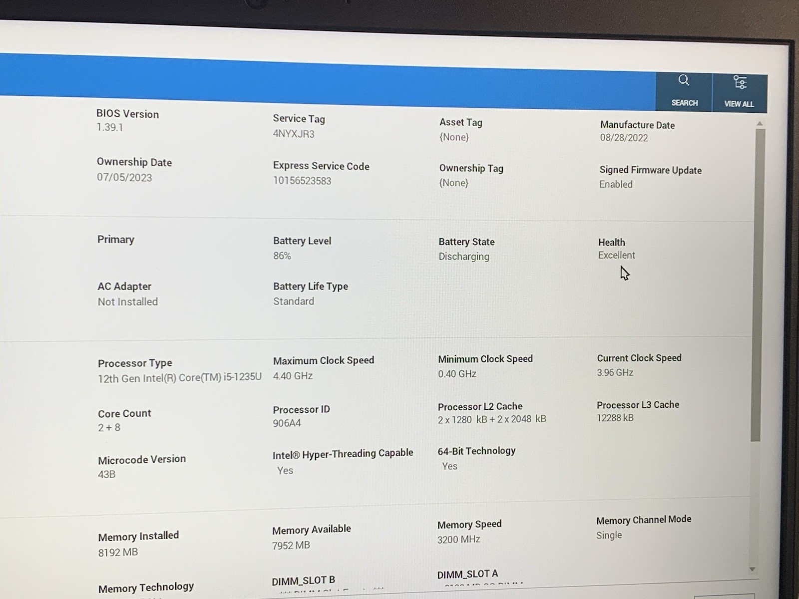 Dell Latitude 5430 i5-1235U 8GB 256GB SSD Win11 14in FHD Silver