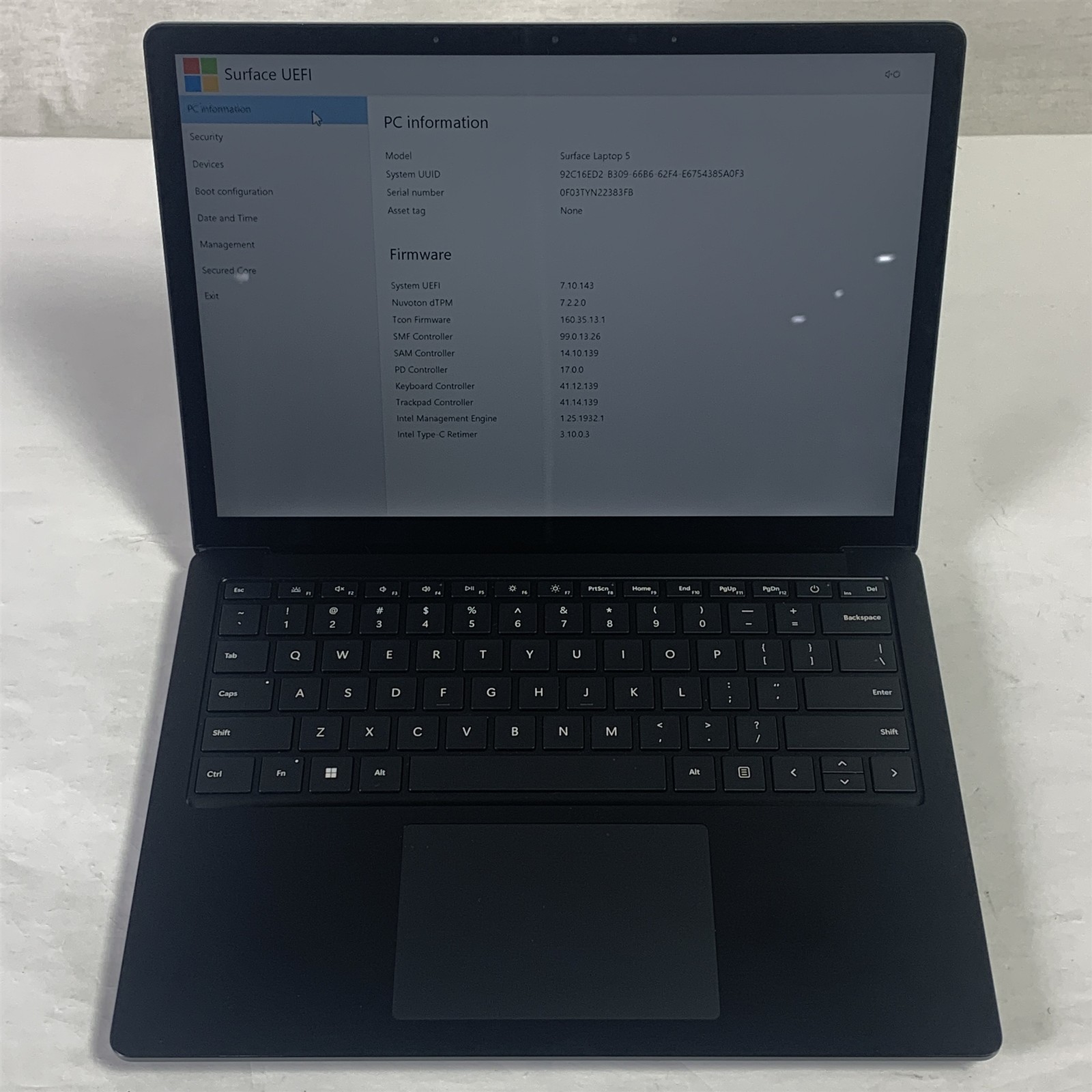 Microsoft Surface Laptop 5 1951 13.5″ i7-1265U 1.8GHz 16GB 256GB NVMe SSD -Win11