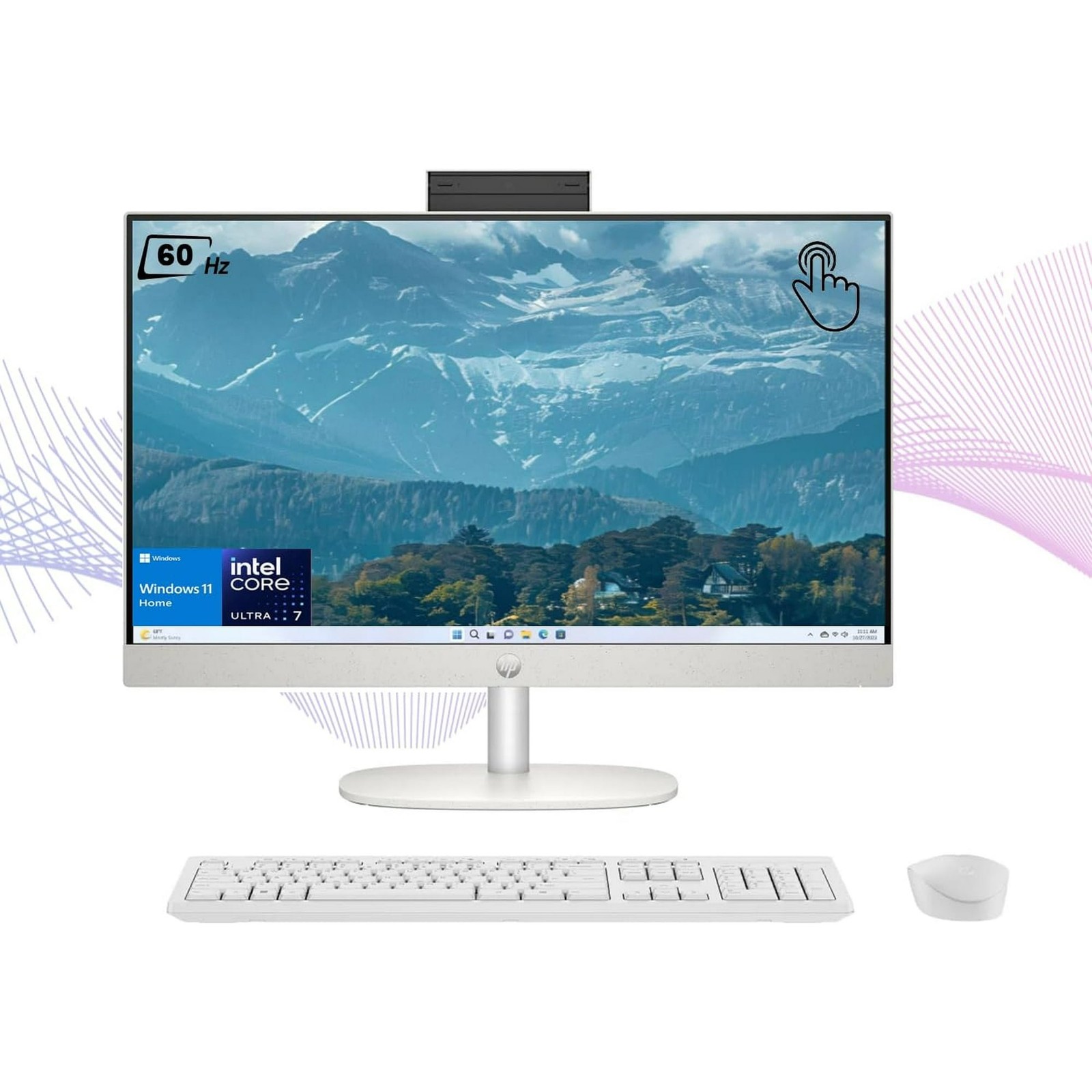 HP 27″ FHD Touch AIO Desktop , Intel Core Ultra 7 255U, Up To 64GB RAM 4TB SSD