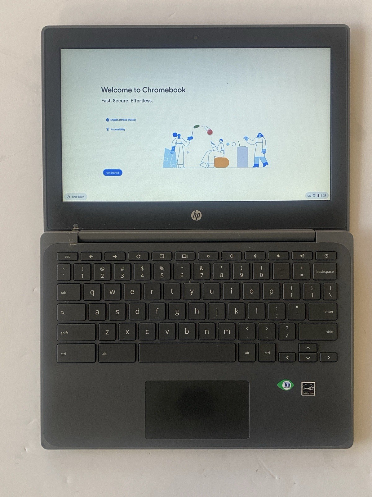 HP Chromebook 11a G8 EE AMD 1.6GHz 4GB RAM 16GB Storage ChromeOS