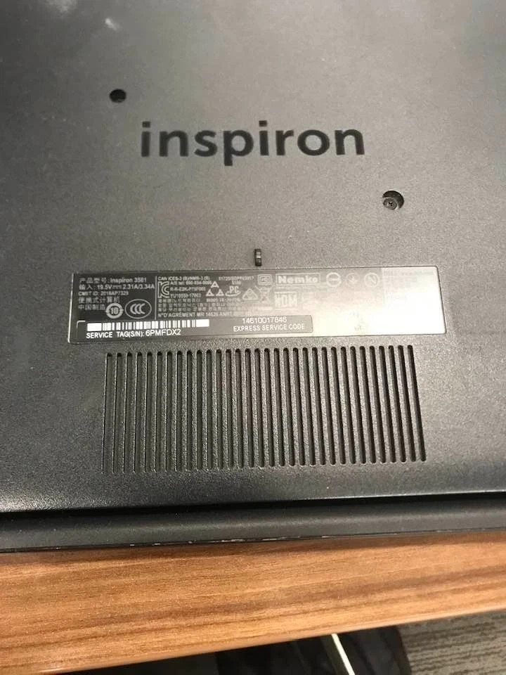 Dell Laptop Inspiron 15 3000 w/ Charger, Win 10 Installed 1TB Hard Drive 8gb Ram
