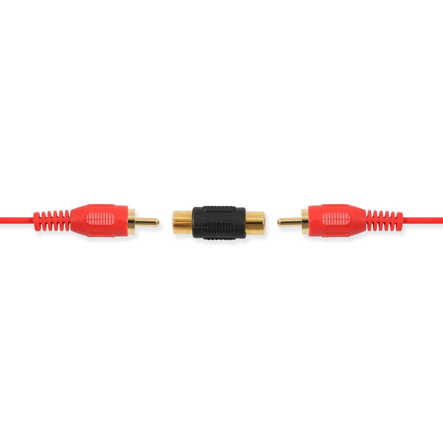 10x RCA Female to Female Coupler Gold Audio Video AV Cable Adapter Extender F/F
