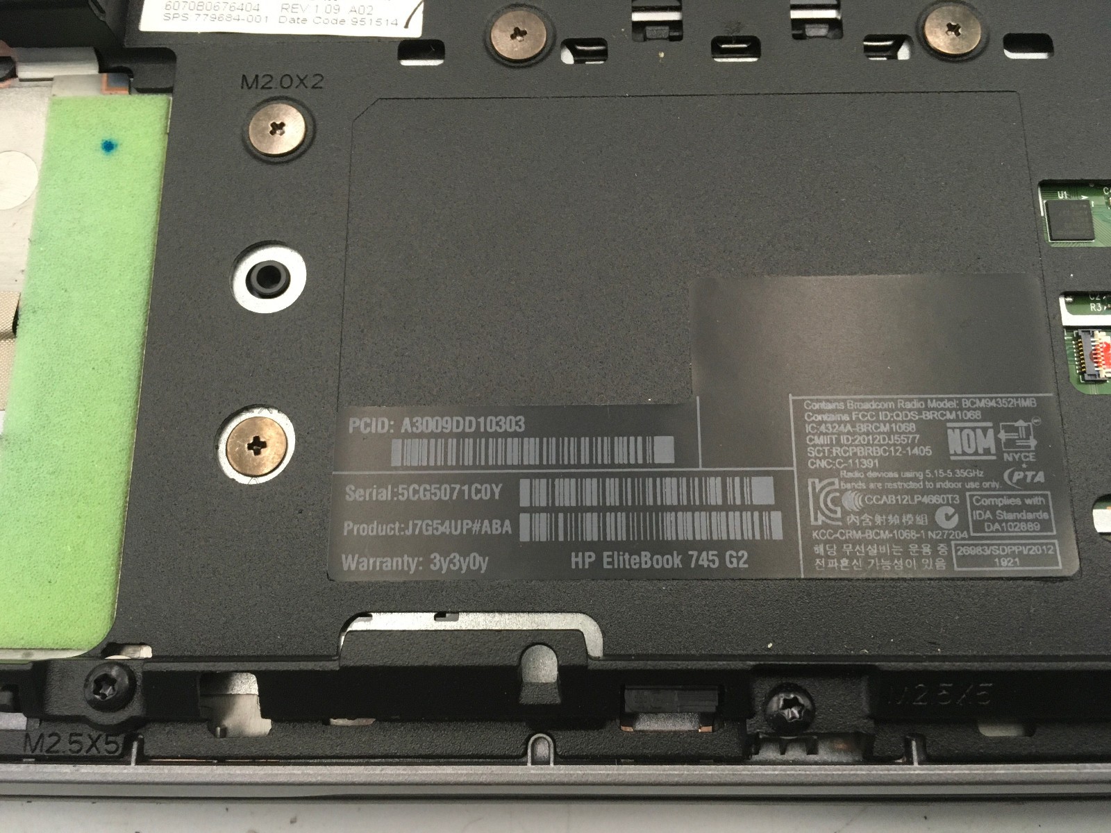 HP ELITEBOOK 745 G2 – BOOTS TO BIOS – AMD A SERIES PRO – NO RAM – NO OS -READ-BB