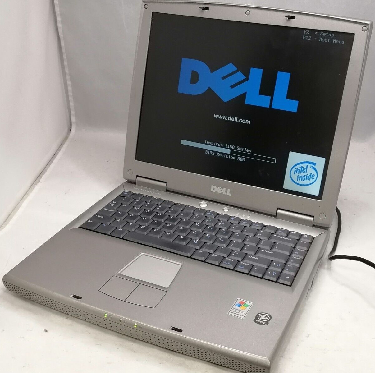 FOR PARTS Dell 14.1″ Inspiron 1150 (Celeron/2.40 GHz/128 MB RAM/NO HDD)