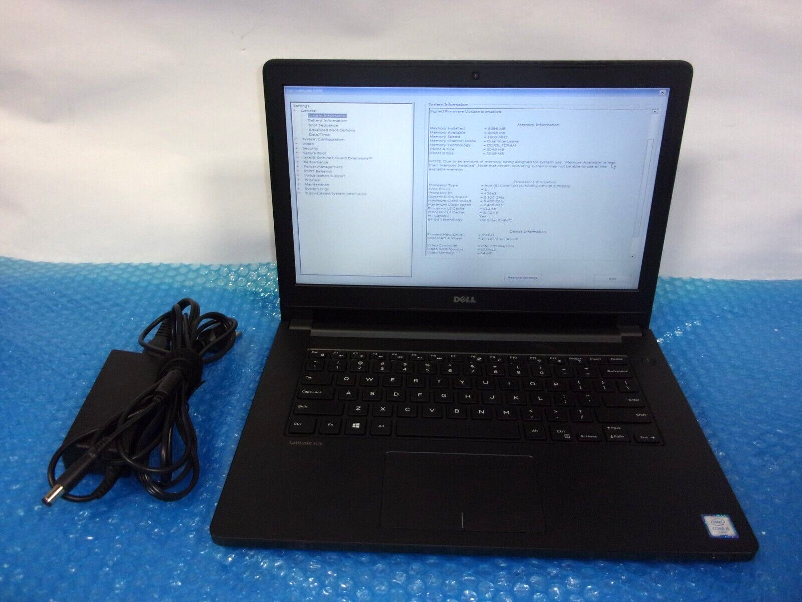 Dell Latitude 3470 14″ Intel Core i5-6200U 2.30GHz 8GB RAM 256GB SSD Win 10 Pro