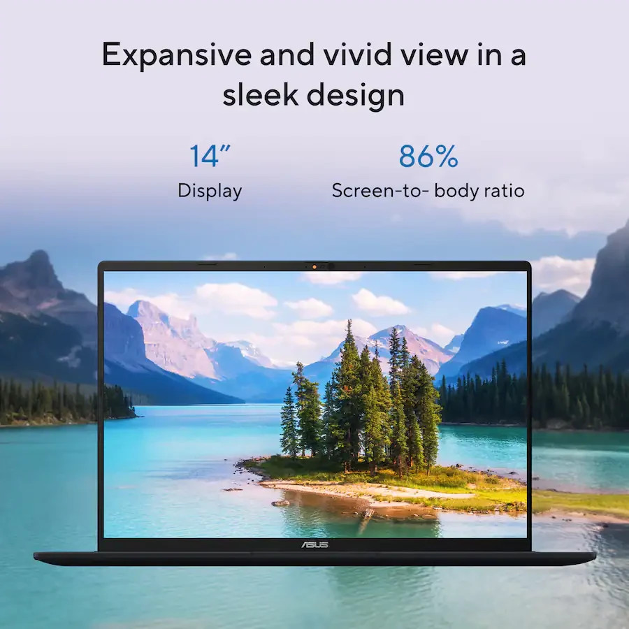 ASUS Vivobook 14 14″ FHD+ Laptop Copilot+ PC Snapdragon X 16GB RAM 512GB SSD New