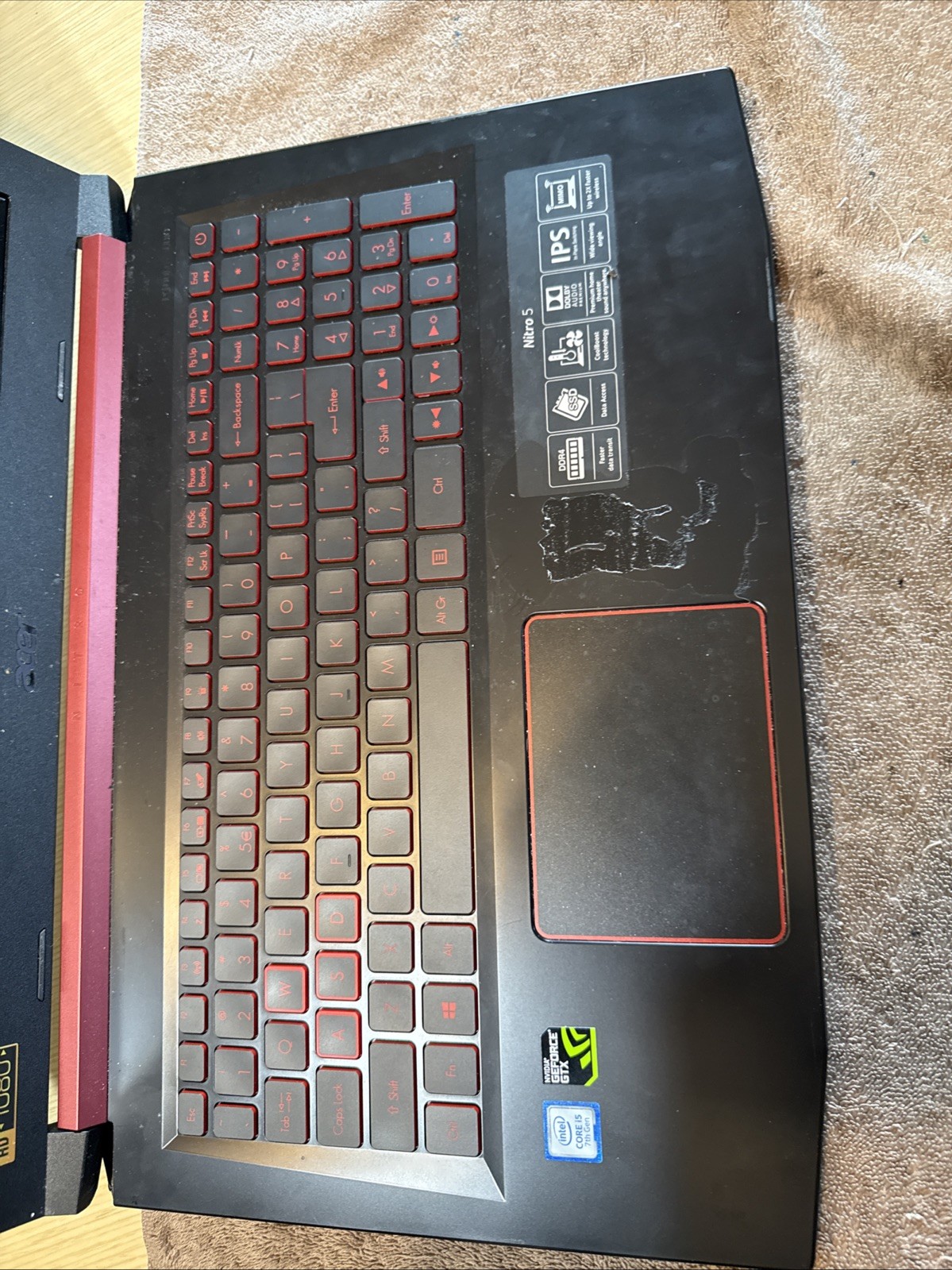 ACER NITRO 5 N17C1 GTX 1050 Ti gaming laptop
