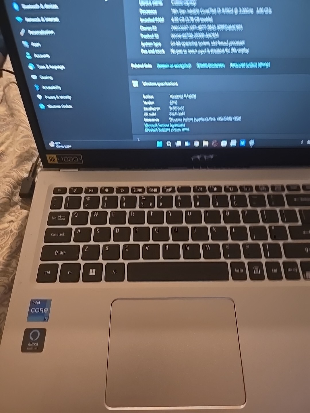 Acer Aspire 5 A515-56-36UT 15.6″ (128 GB SSD, Intel Core i3 i3-1115G4, 3 GHz,…