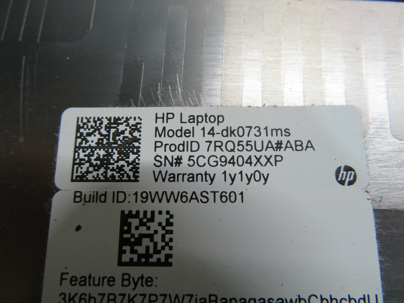 HP 14-dk0731ms AMD Ryzen 3 3200U LAPTOP MOTHERBOARD