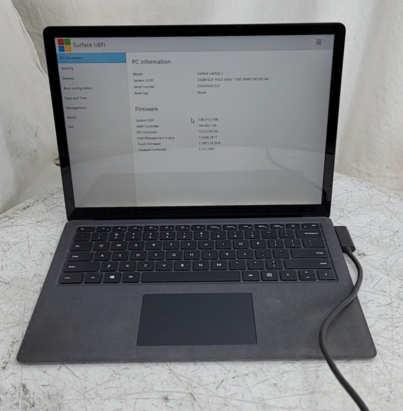 MICROSOFT 1769 Surface Laptop 2 Commercial Core I7-8650U 16GB 512GB SEE NOTES