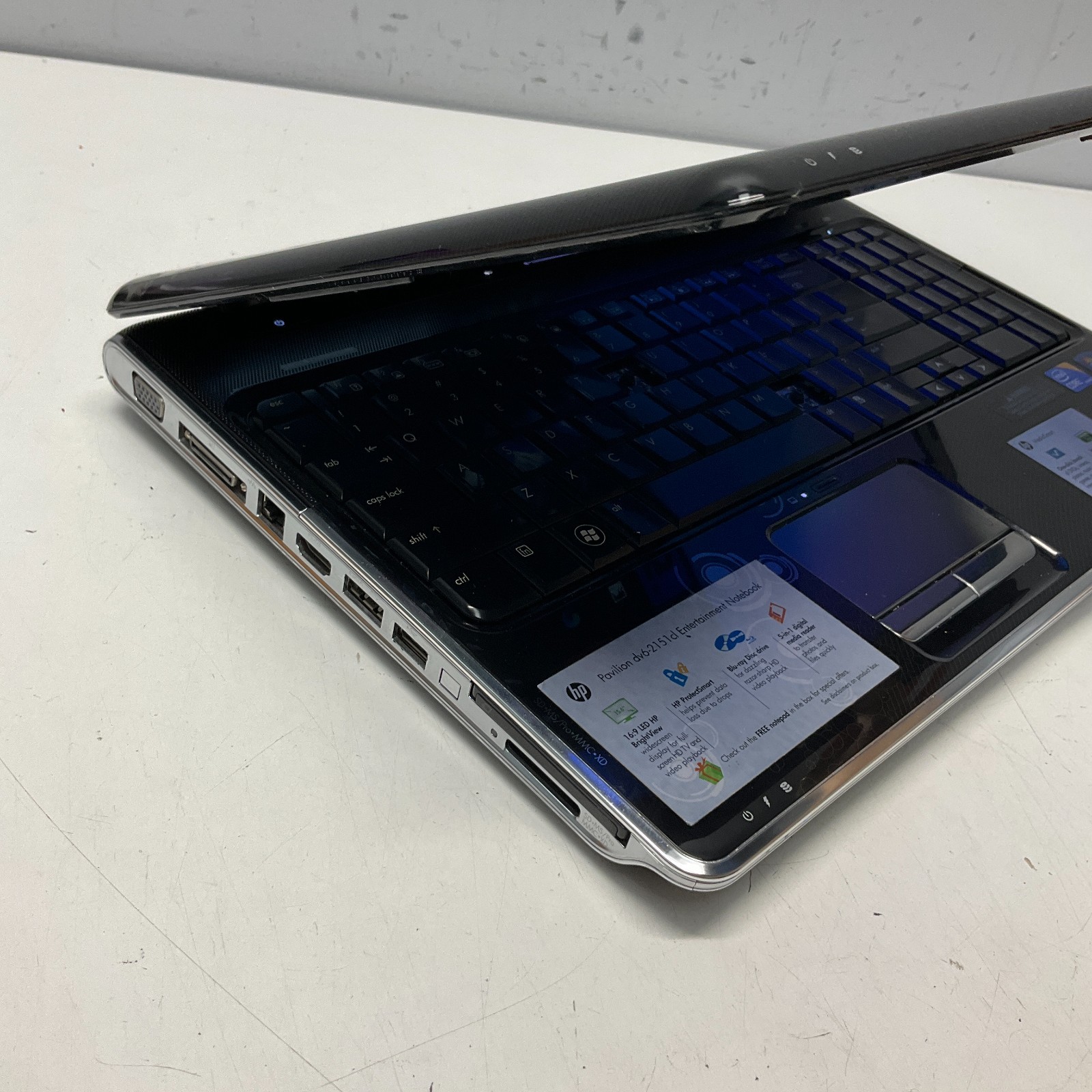 HP PAVILION DV6 Laptop Intel Core i3-M350 @ 2.27 GHz 4GB 50GB HDD Win 10 READ