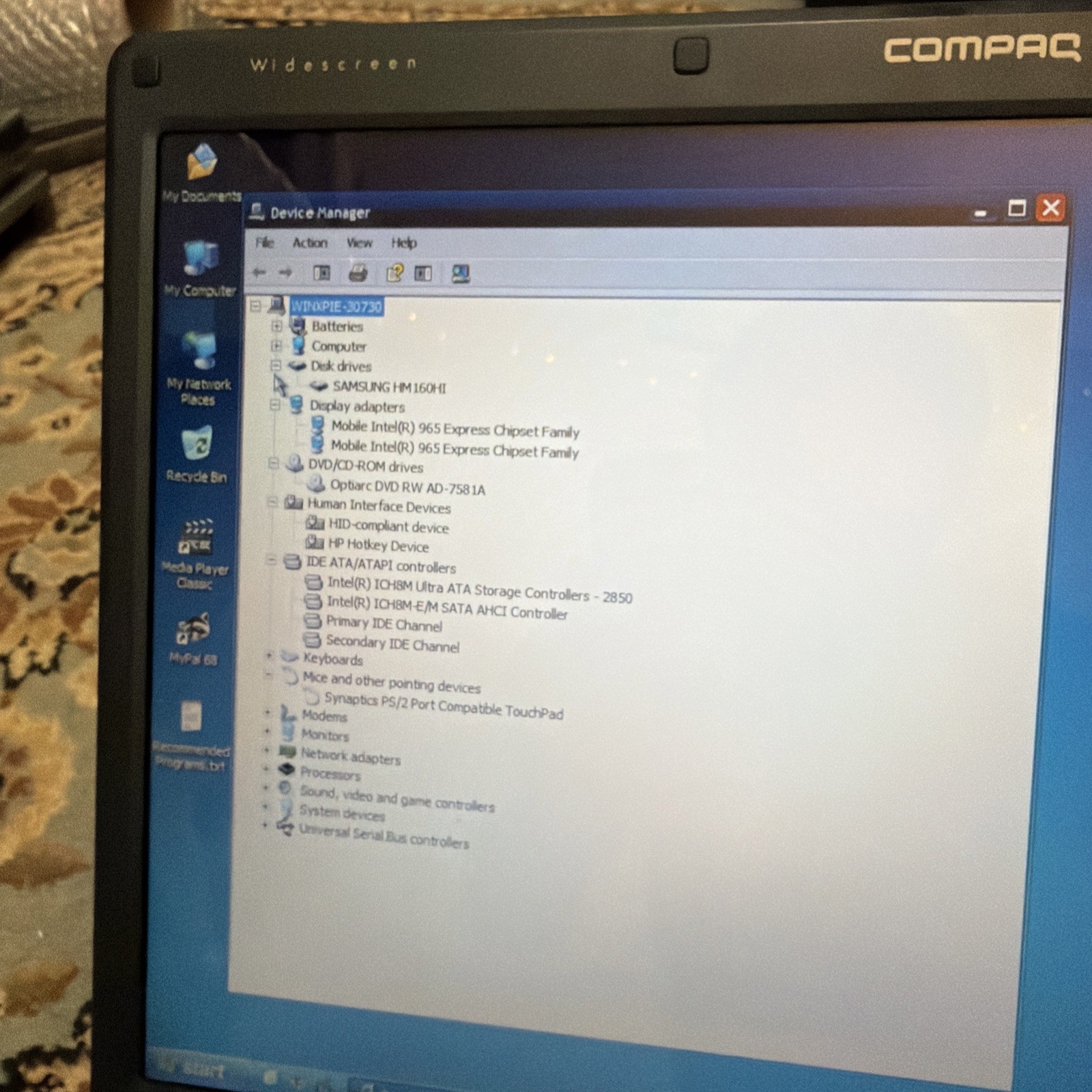 Compaq Presario C700 Windows XP Laptop Intel Pentium T2390 1.83GHz 160gb HDD 2GB