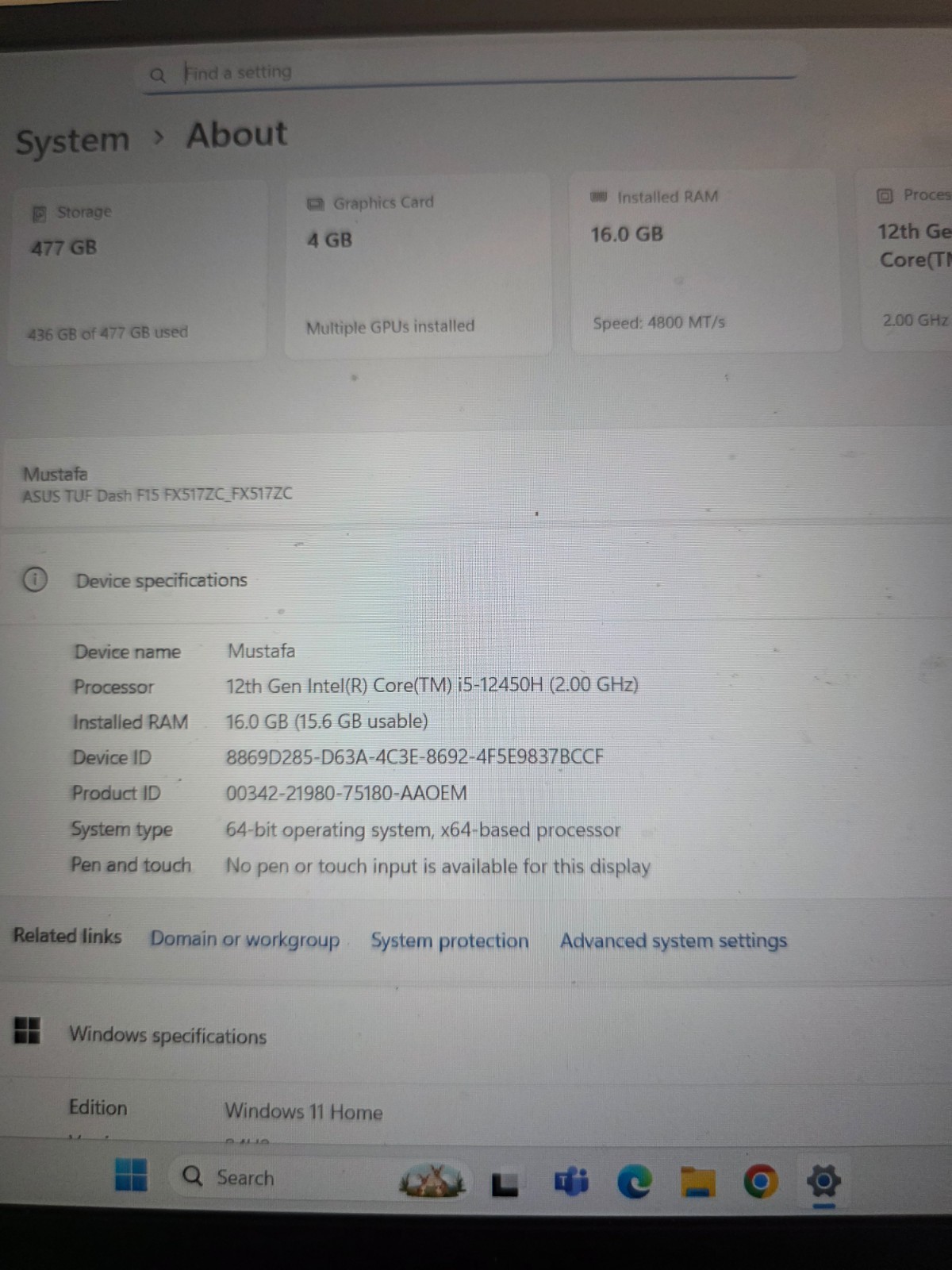 asus tuf gaming laptop rtx 3050