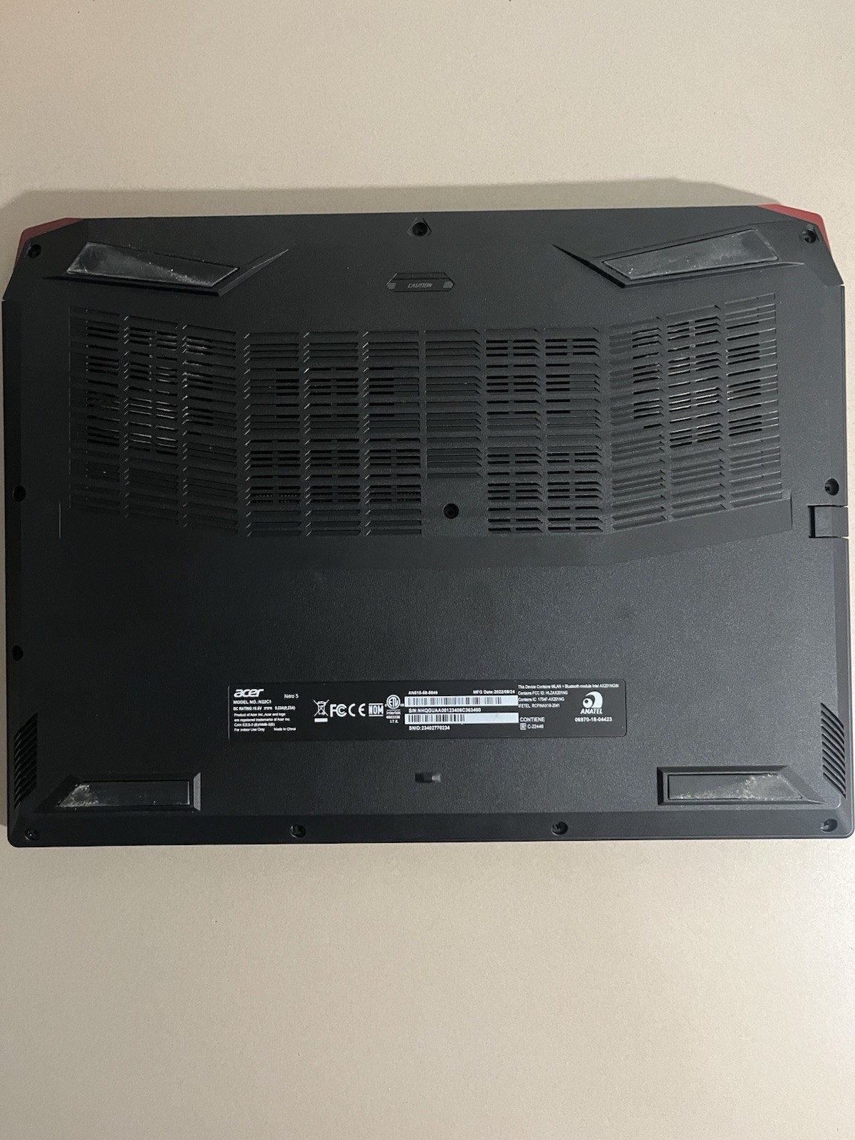 Acer Nitro 5 AN515-58 Core i5-12500H (12th Gen) 16GB Ram 3.10GHz Gaming Laptop