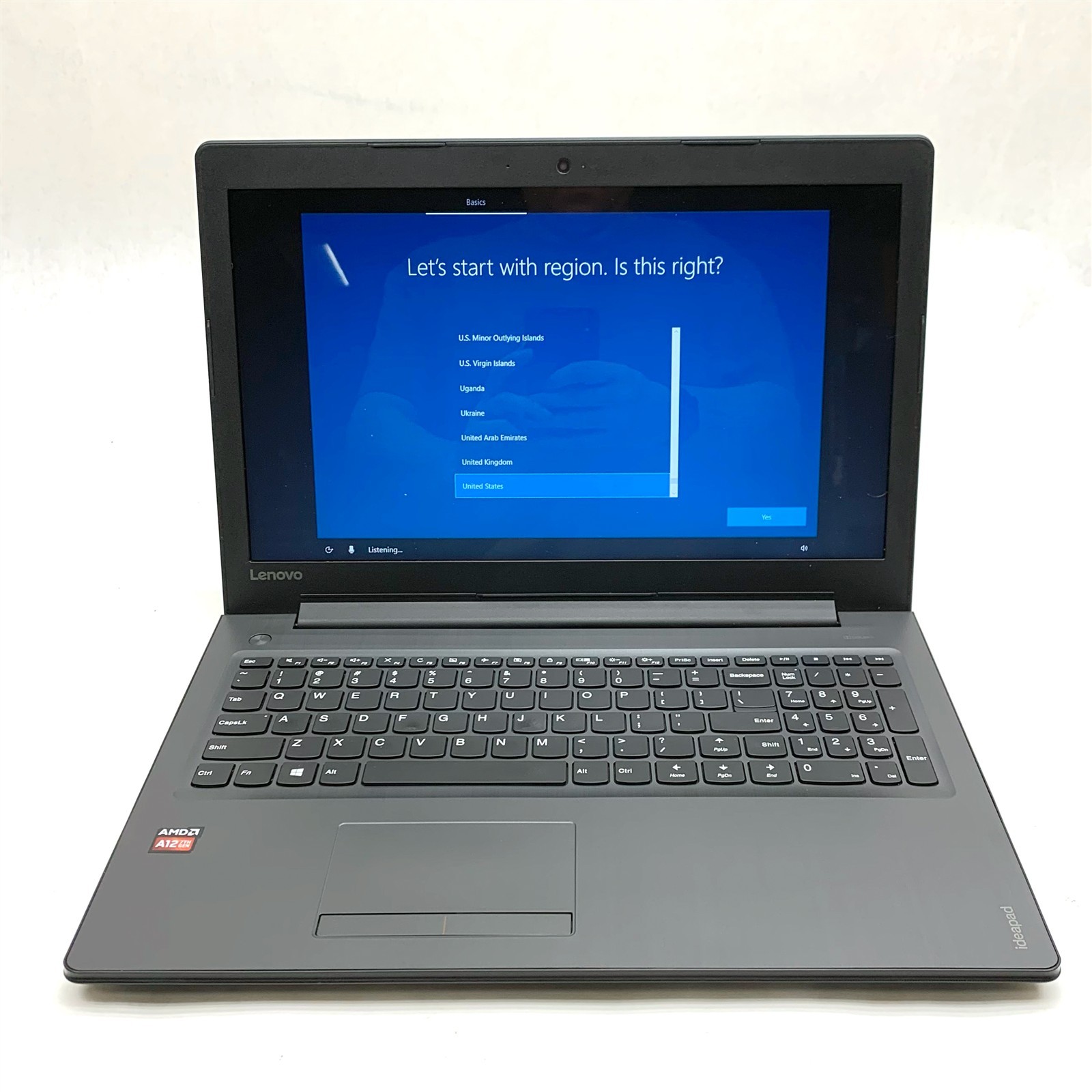 Lenovo Ideapad 310-15ABR 15.6″ AMD A12-9700P Radeon R7 4GB 250GB Win 10 Ram Slot