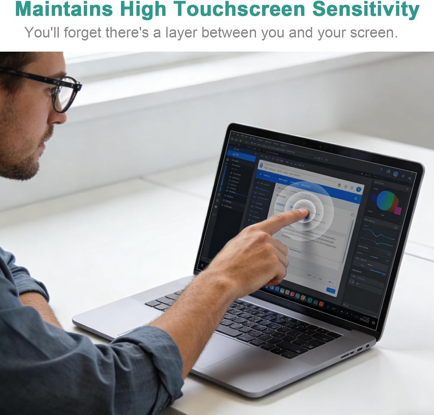 Matte Anti Glare Film 15.6 Inch 16:9 Anti Blue Light Screen Protector – 2-Pack