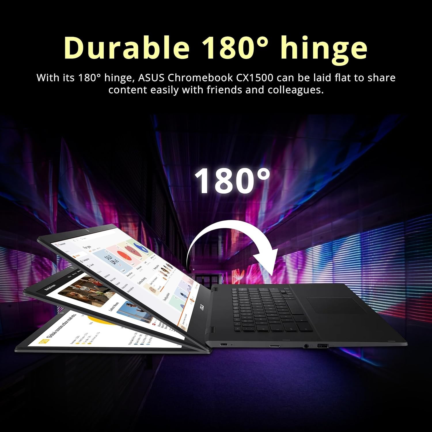 CX1500CNA Chromebook 15.6″ HD Laptop, Intel Celero
