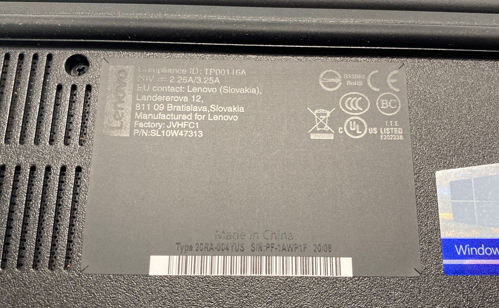 Lenovo ThinkPad E14 14″ Laptop Intel Core i5 10th Gen Black Power On Tested