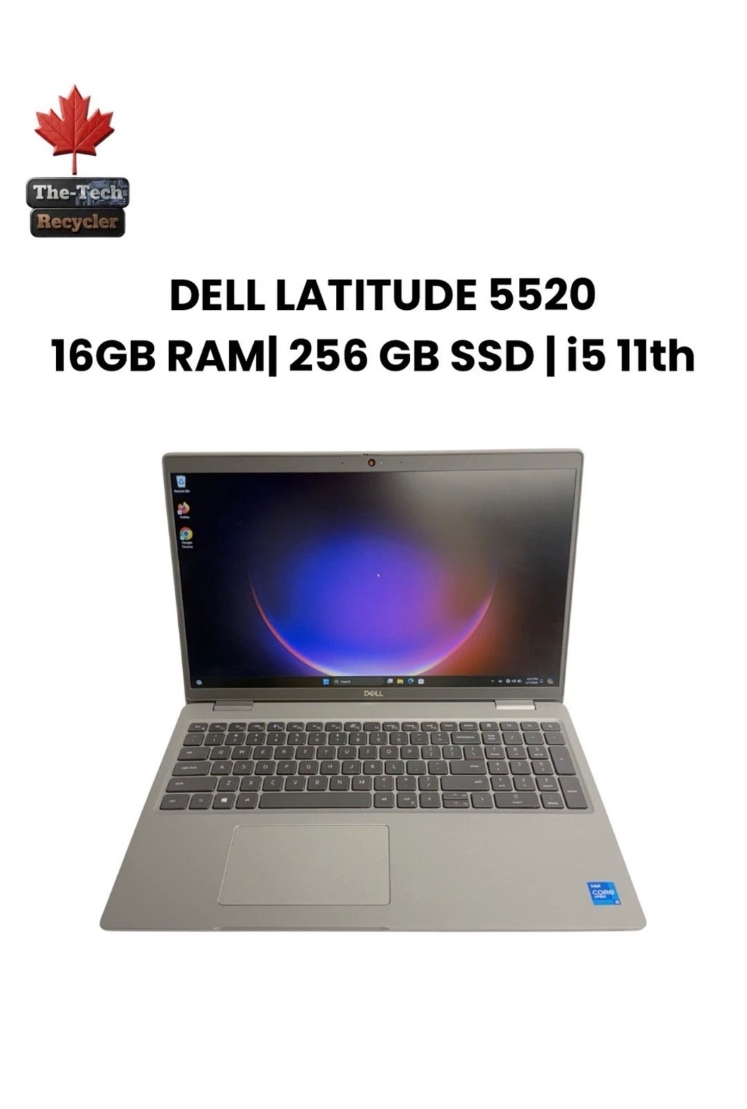 DELL Latitude 5520 15.6″ Touch Core i5-1145G7 2.60GHZ 16GB RAM 256GB SSD Win 11