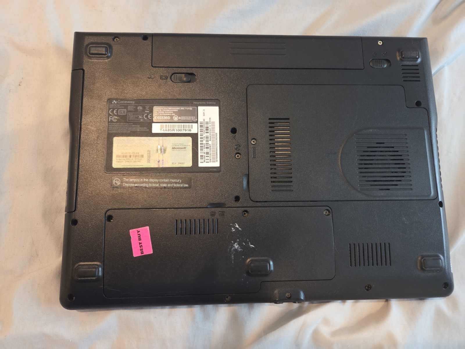 Dell Latitude D820 And Gateway M- Series Laptops
