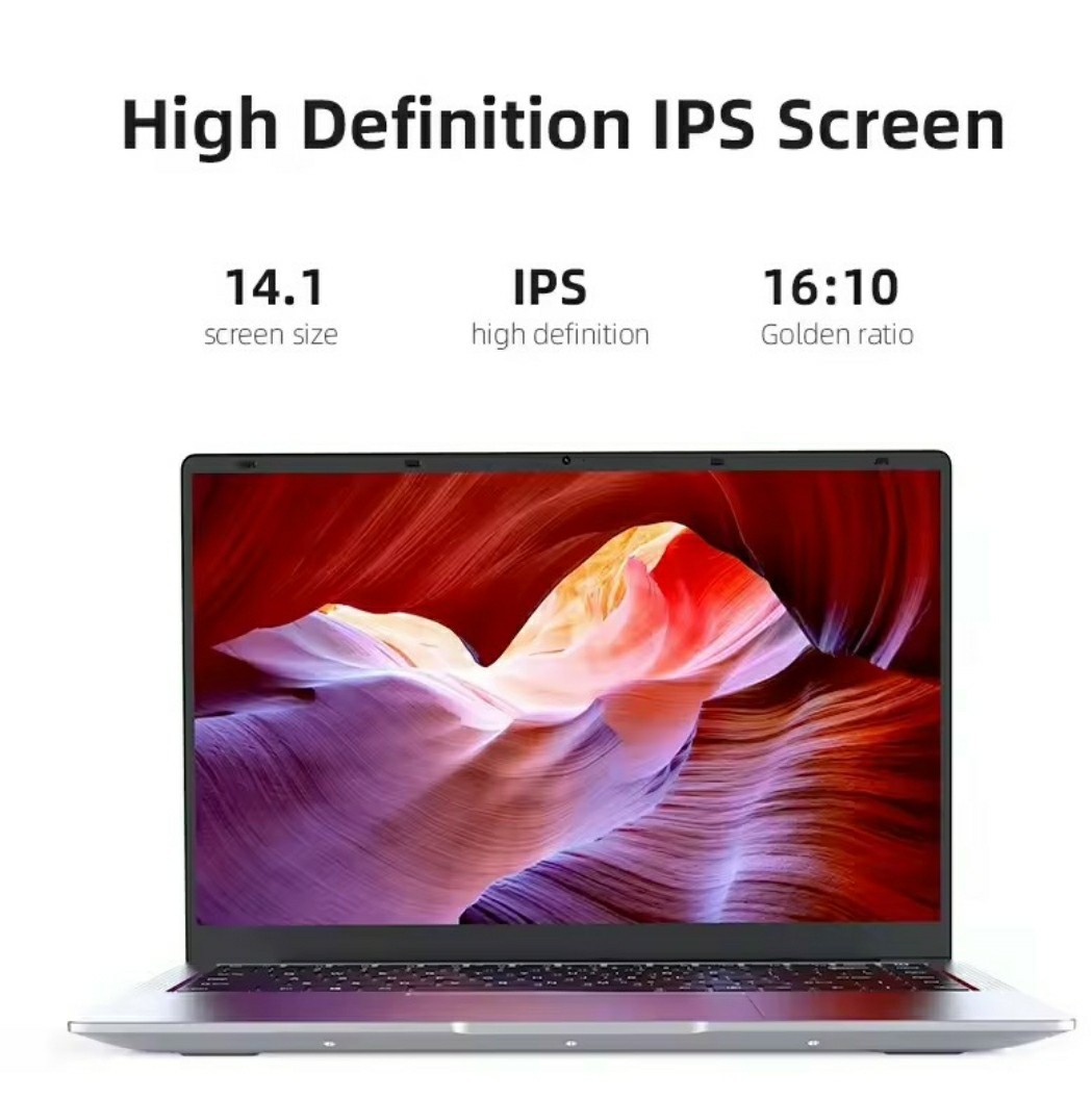 14.1″ Ultra Slim Windows 11 Pro Laptop Computer Intel Atom A3950 12GB Ram 256GB