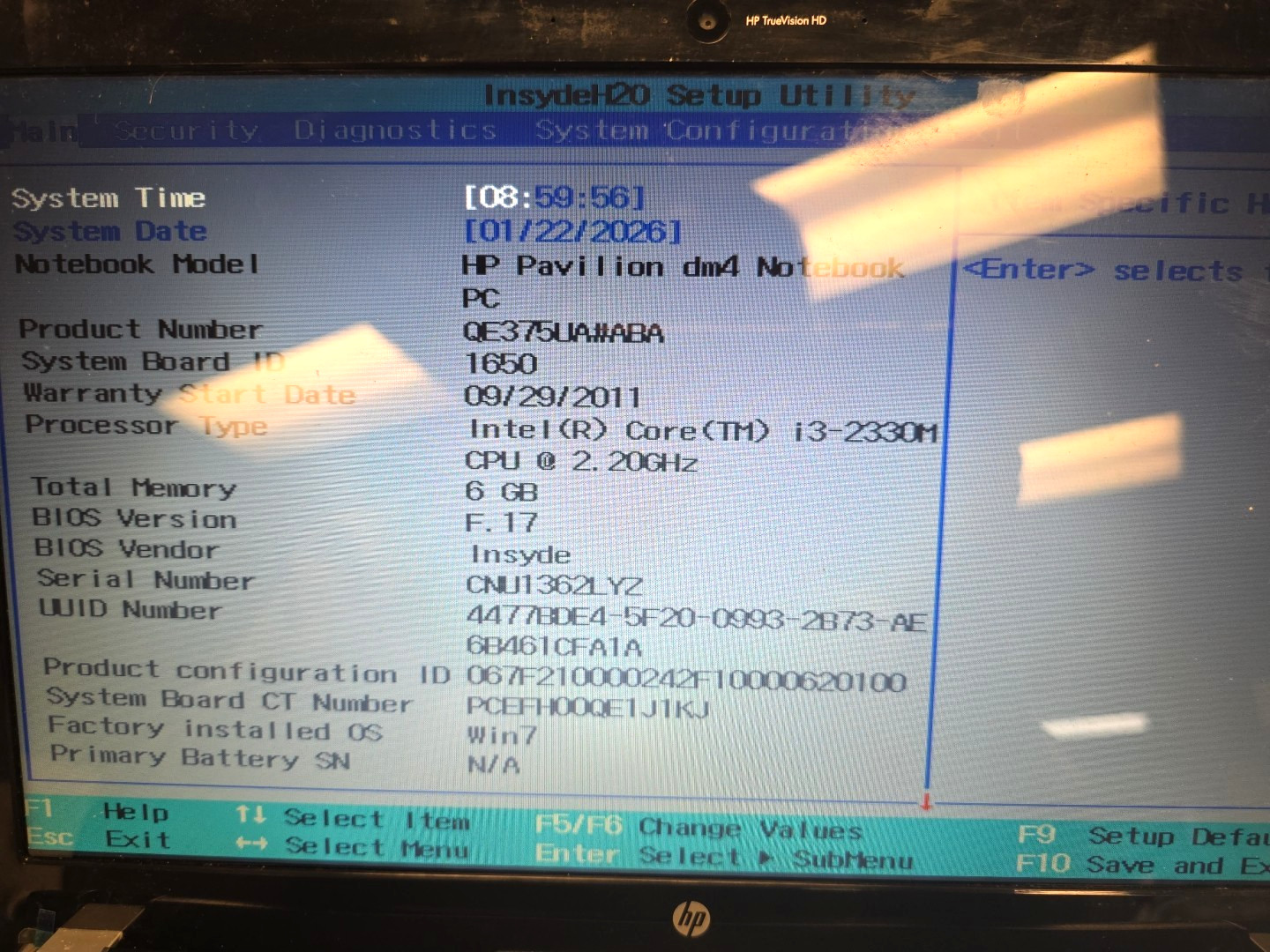 HP Pavilion DM4-2165dx| Intel Core i3-2330M| 6GB RAM| 320GB HDD| UBUNTU