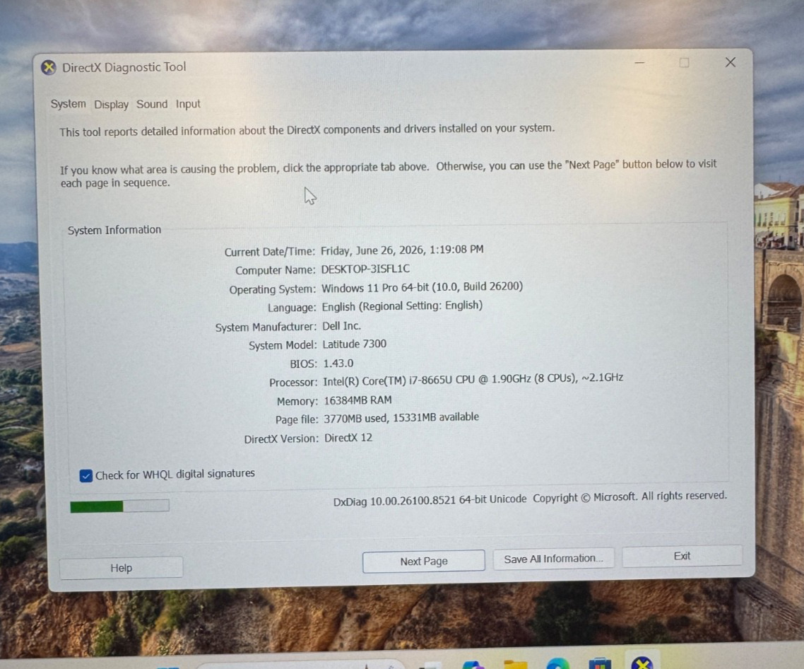 Dell Latitude 7300 Touch 13.3″ Laptop Intel Core i7-8665u 256GB 16GB W11PRO