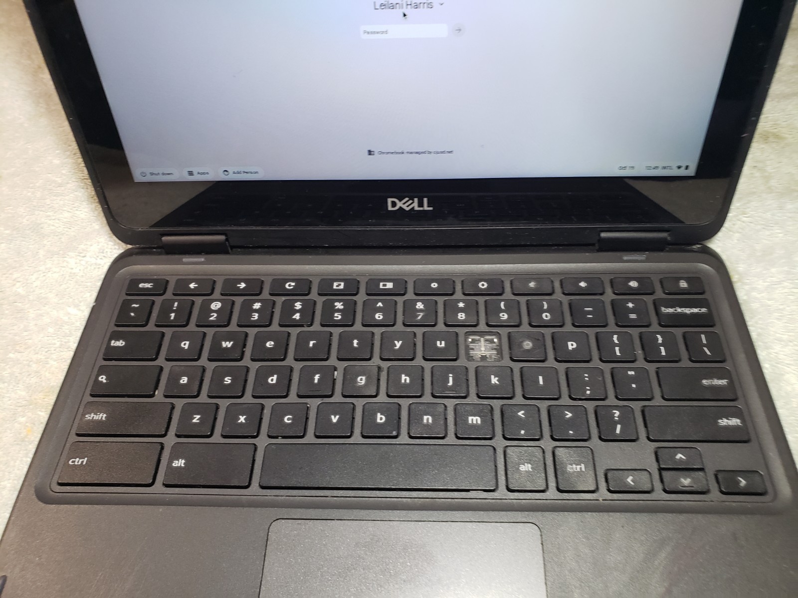 DELL CHROMEBOOK 3100-2-IN-1 LAPTOP P30T SCHOOL LAPTOP HAS PASS WORD LOCK