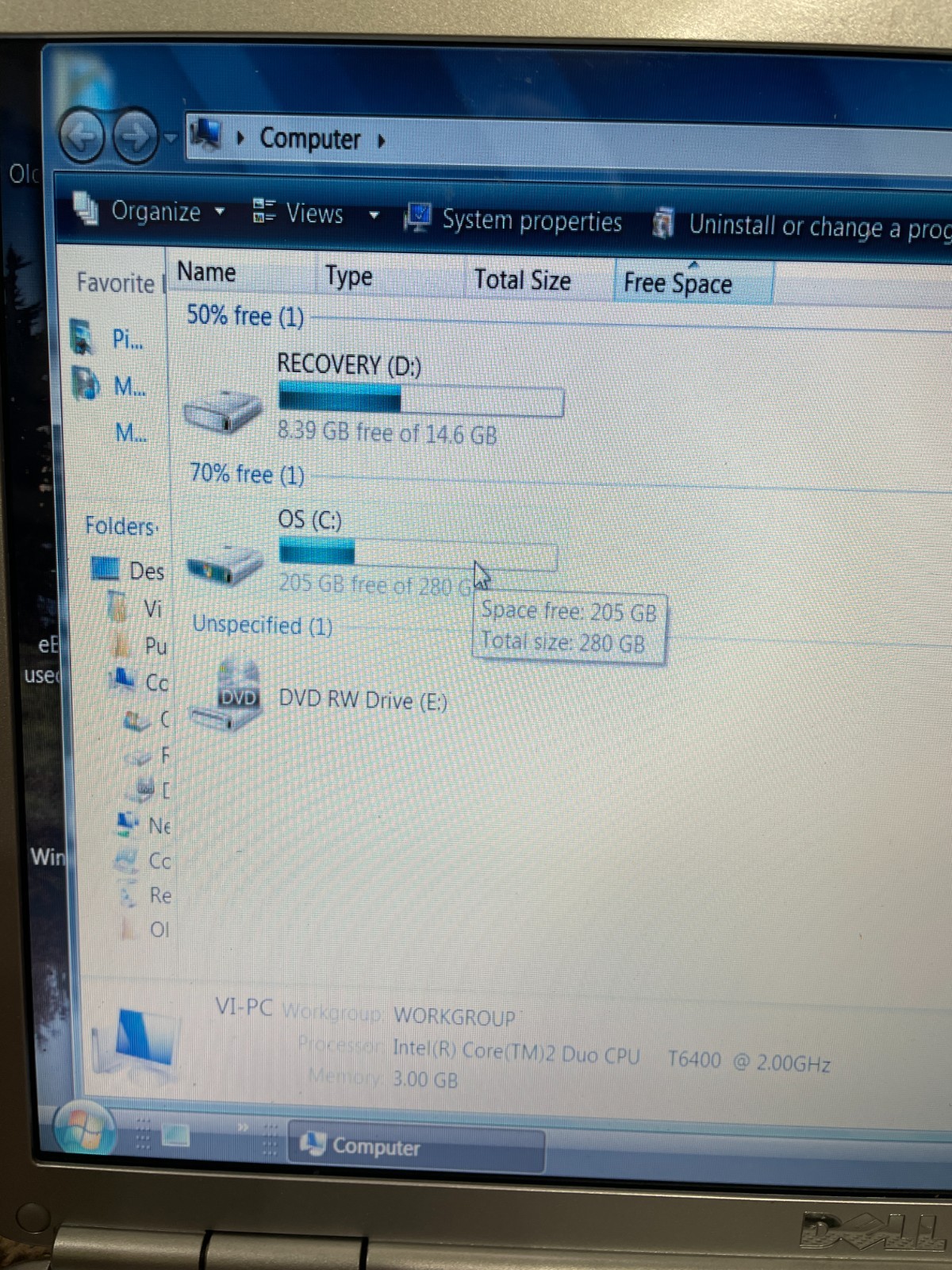 Dell Inspiron 1525 Retro 15.4″ Laptop Core2 DUO 2.00GHz 3GB Vista ~ Bad Battery