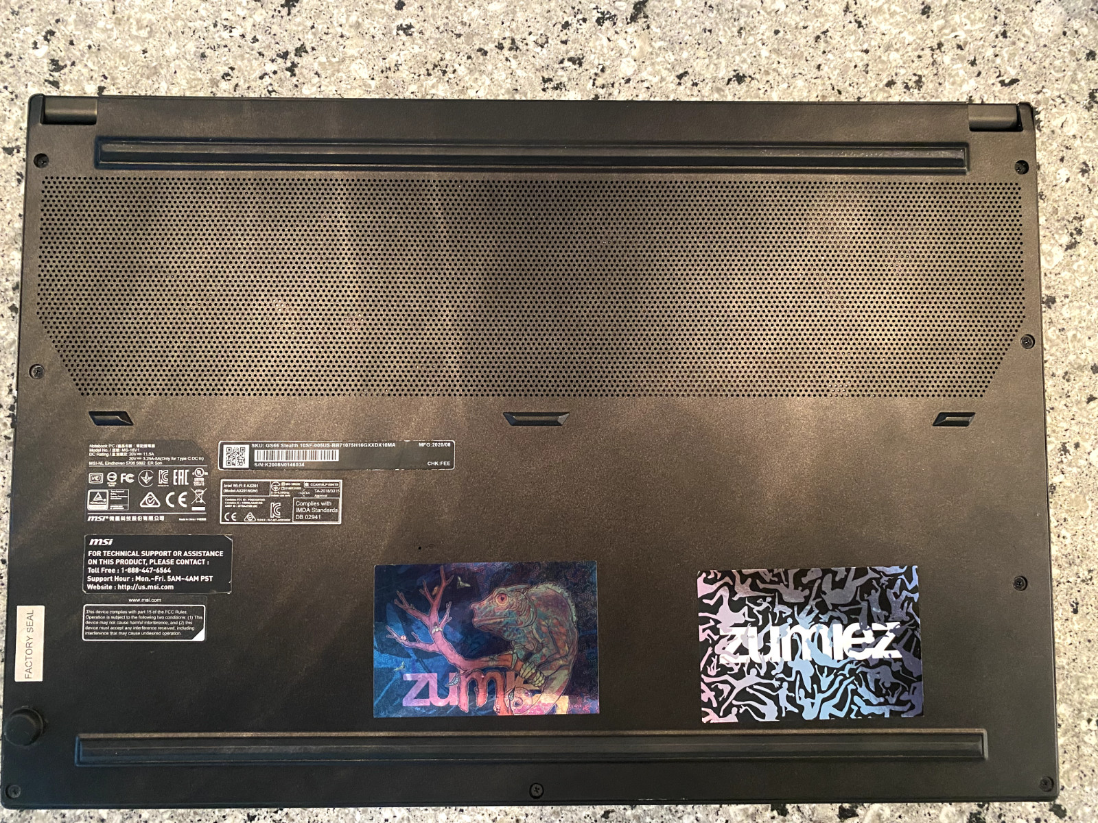 MSI GS66 Stealth 10SF 15.6″ (1TB NVMe SSD, Intel Core i7 10th Gen., 5.00 GHz,…