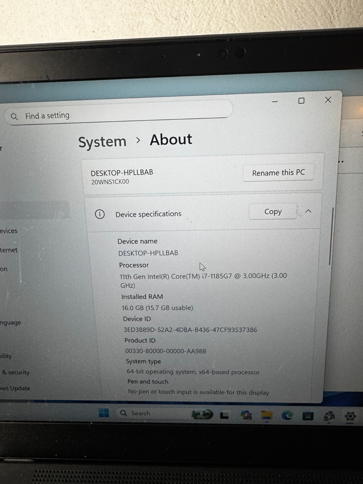 Lenovo ThinkPad T14s Gen 2 i7-1185G7 16GB 256GB Win 11 Pro READ #6478