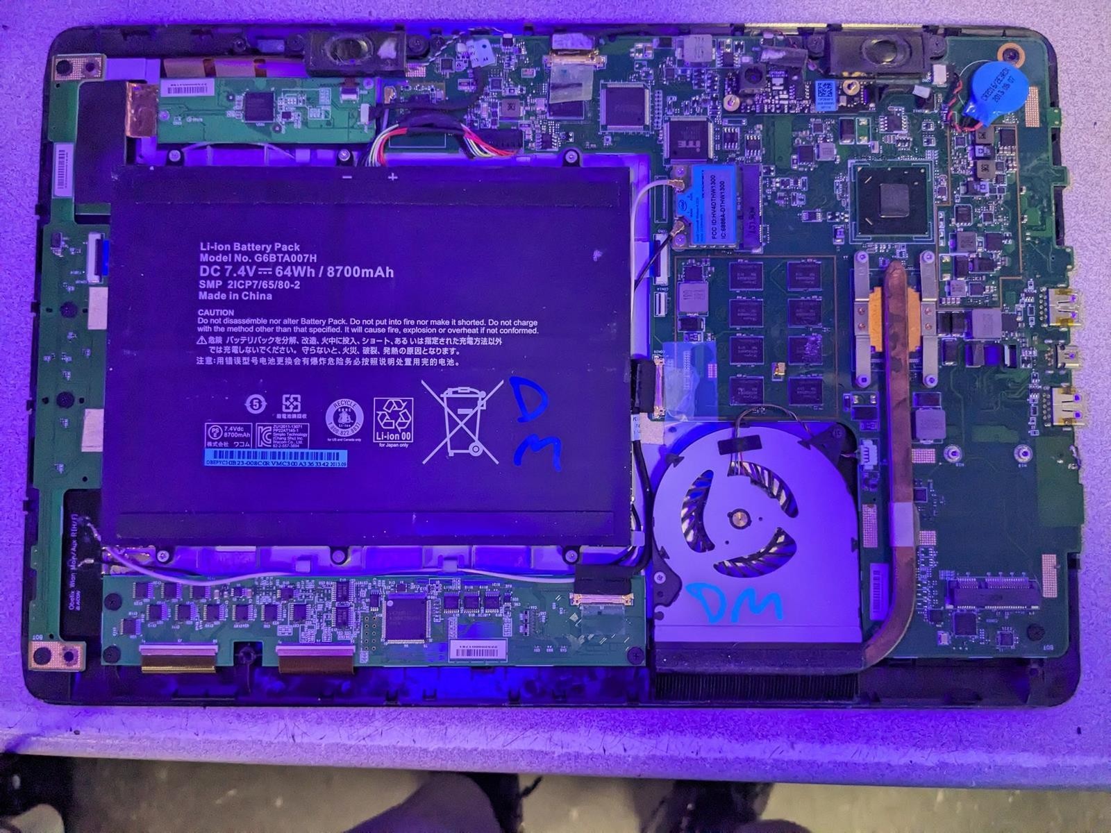 WACOM DTH-W1300 i7-3517U @ 1.9 GHz, 8GB RAM, NO HDD/OS – (FOR PARTS)