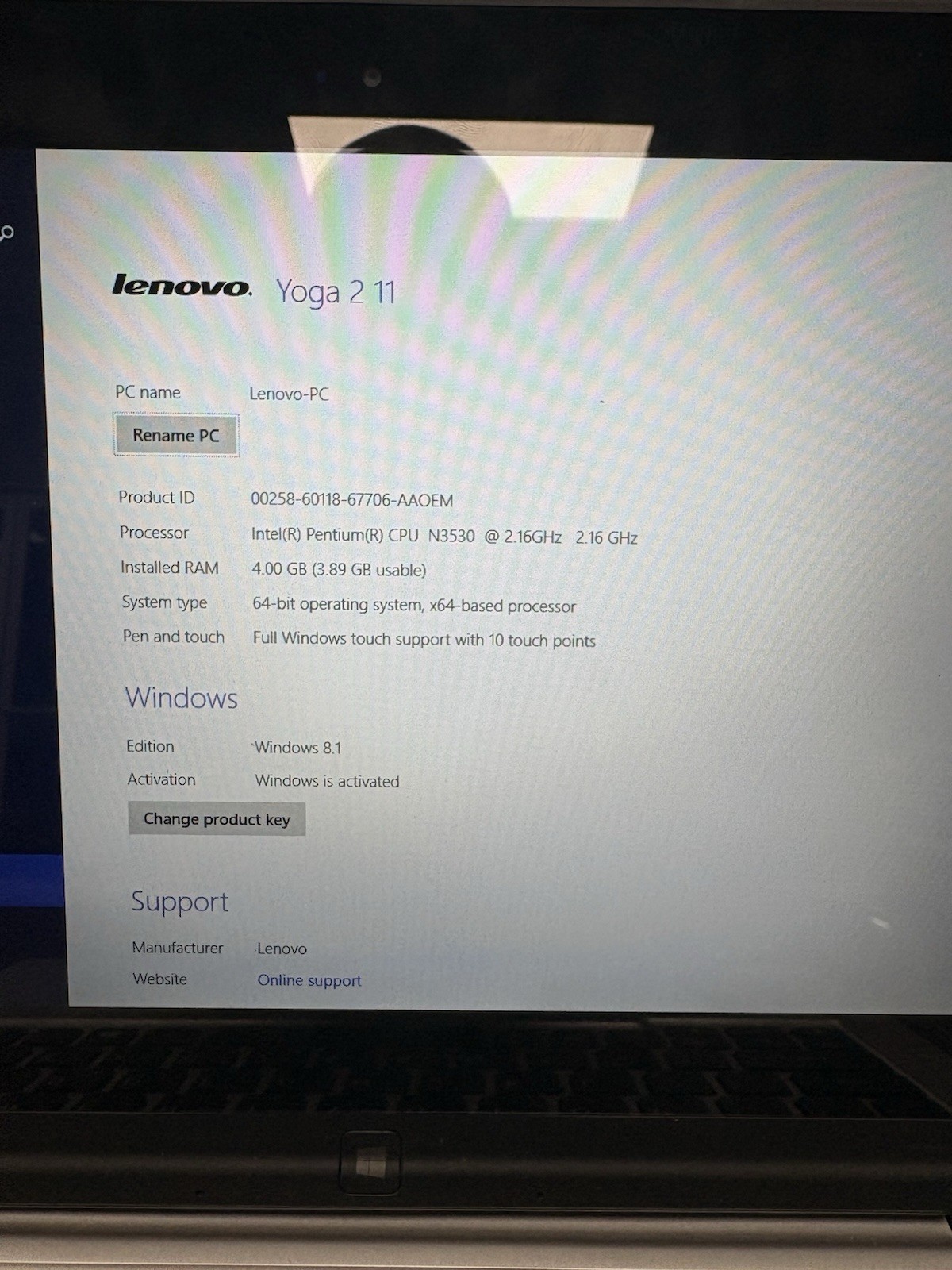 Lenovo Yoga 2 11 2-in-One Laptop And Tablet – Windows 8.1 NEEDS NEW BATTERY