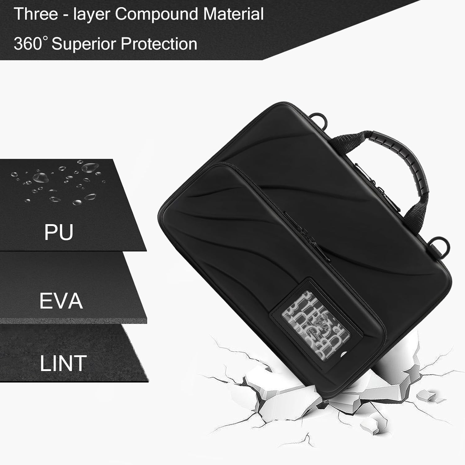 Foldable Sun Shade Bag for 14.2-15.6 Inch Laptops, Protective Sleeve Case for Ch